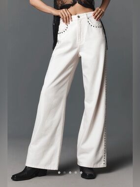 Reformation Cary High-Rise Slouchy Wide-Leg Jeans, NWT